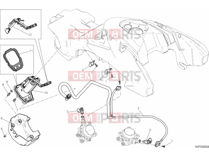 DUCATI 2014 HYPERSTRADA FUEL SYSTEM » INTAKE, CARBURETTOR