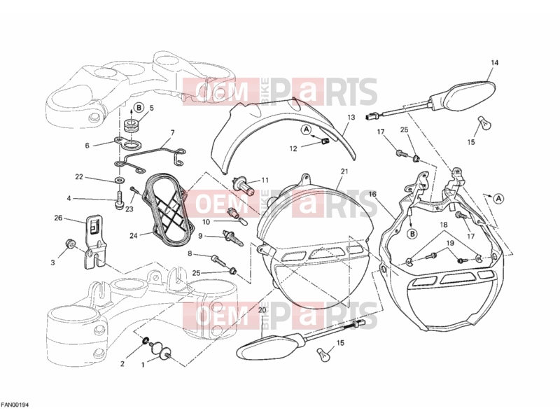DUCATI 2013 Monster 696 ABS HEADLIGHT » LIGHTING SYSTEM