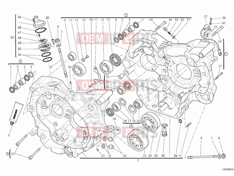 DUCATI 2013 Monster 796 ABS CRANKCASE » ENGINE CASE