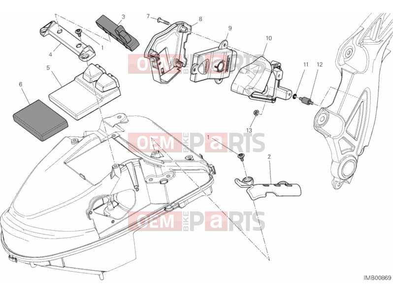 DUCATI 2013 Diavel AMG ENGINE CONTROL UNIT » HANDLE BAR