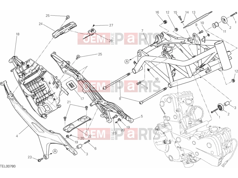 DUCATI 2013 HYPERSTRADA FRAME » FRAME