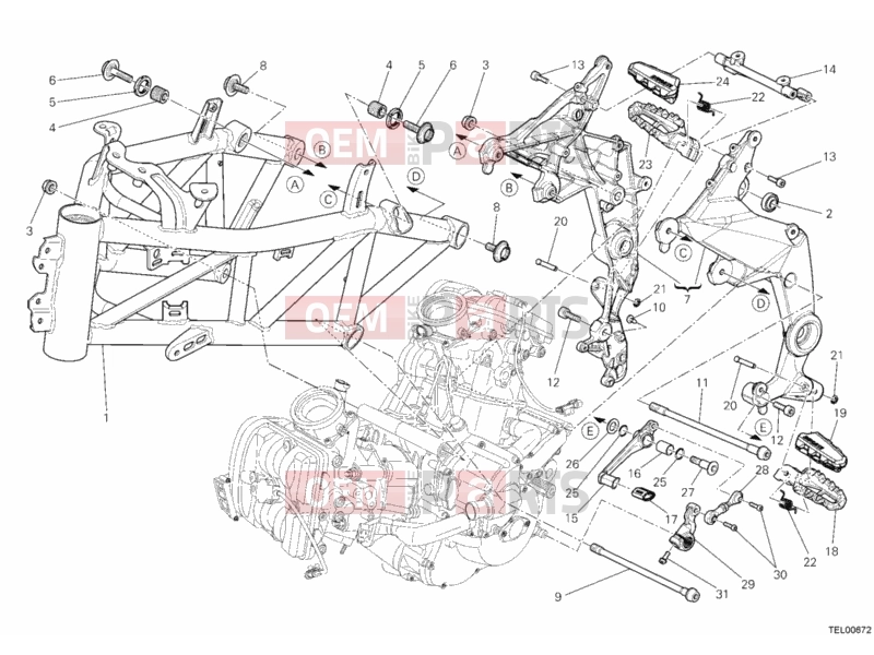 DUCATI 2012 Multistrada 1200 ABS FRAME » FRAME