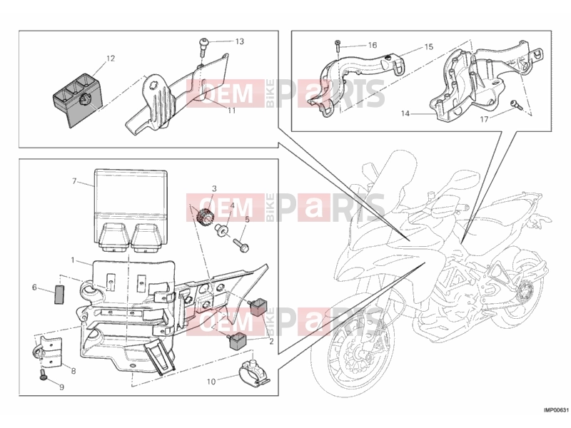 DUCATI 2012 Multistrada 1200 S Pikes Peak ENGINE CONTROL UNIT » HANDLE BAR