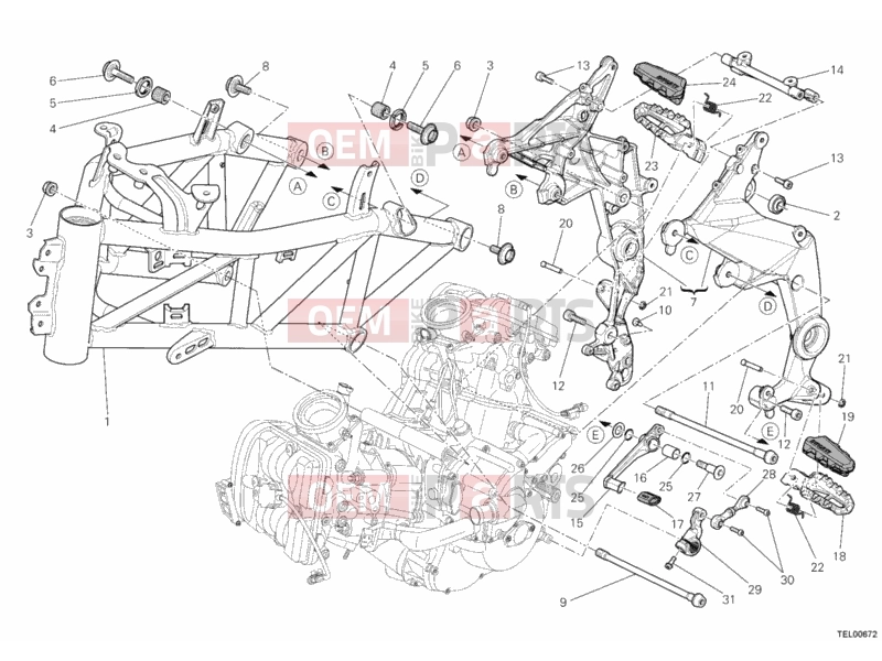 DUCATI 2012 Multistrada 1200 S Pikes Peak FRAME » FRAME