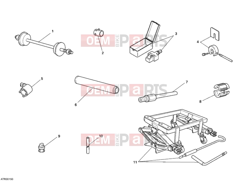 DUCATI 2012 Monster 696 WORKSHOP SERVICE TOOLS, FRAME » FRAME