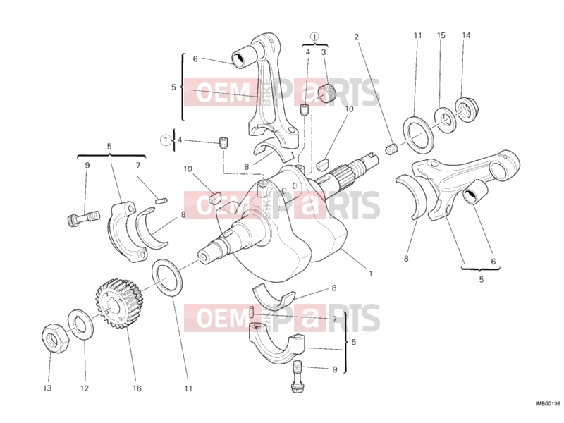 DUCATI 2012 Monster 796 ABS CRANKSHAFT » ENGINE CASE