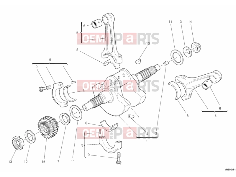 DUCATI 2012 Diavel Carbon CRANKSHAFT » ENGINE CASE