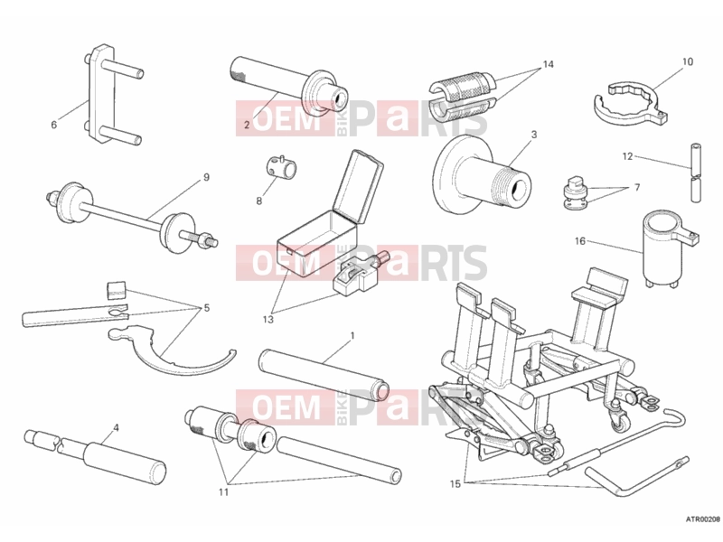 DUCATI 2010 Multistrada 1200 ABS WORKSHOP SERVICE TOOLS, FRAME » FRAME
