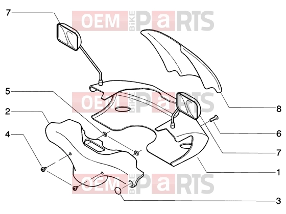 PIAGGIO Handlebars » Handlebars covers