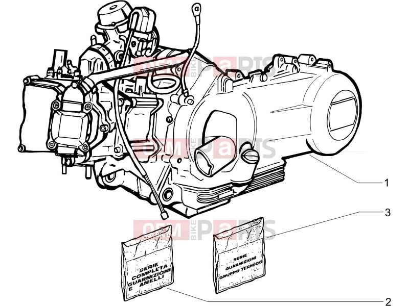 PIAGGIO Beverly 250 ie Engine » Engine, assembly