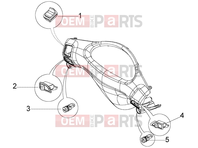 Electrical system » Electrical device - Piaggio Fly 150 (U.S.A.)