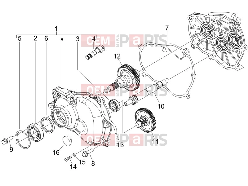 PIAGGIO Fly 150 Engine » Reduction unit