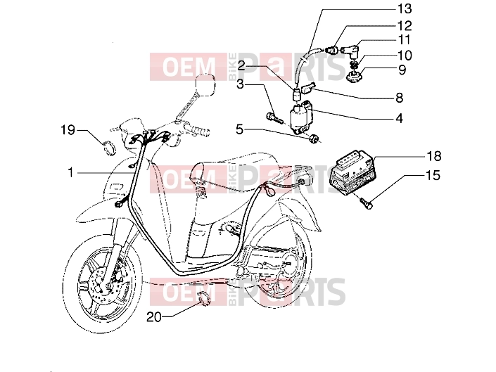 PIAGGIO Electrical system » Electrical devices