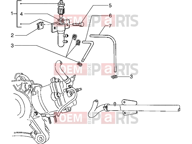 Engine » Bleeding system - Piaggio Hexagon 150
