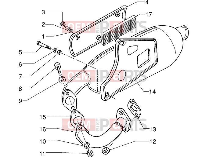 Engine » Silencer - Piaggio Skipper 150