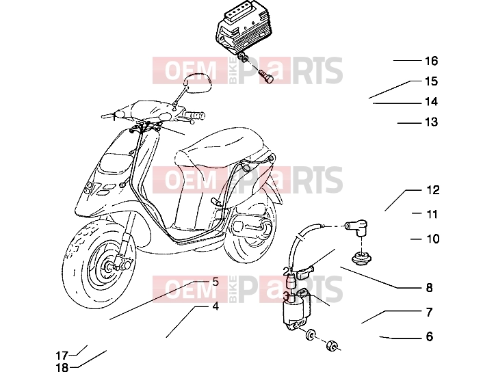 PIAGGIO Electrical system » Electrical devices