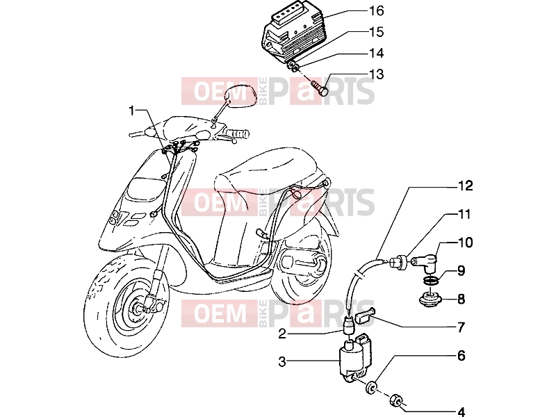 PIAGGIO Electrical system » Electrical devices