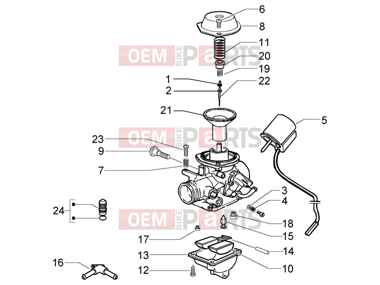 PIAGGIO Engine » Carburettor
