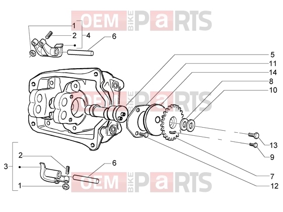 PIAGGIO Engine » Rocker levers support