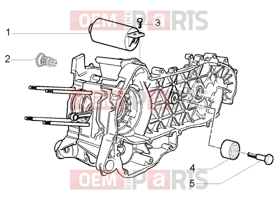 Engine » Electric starter-damper pulley - Piaggio X9 250 Evolution