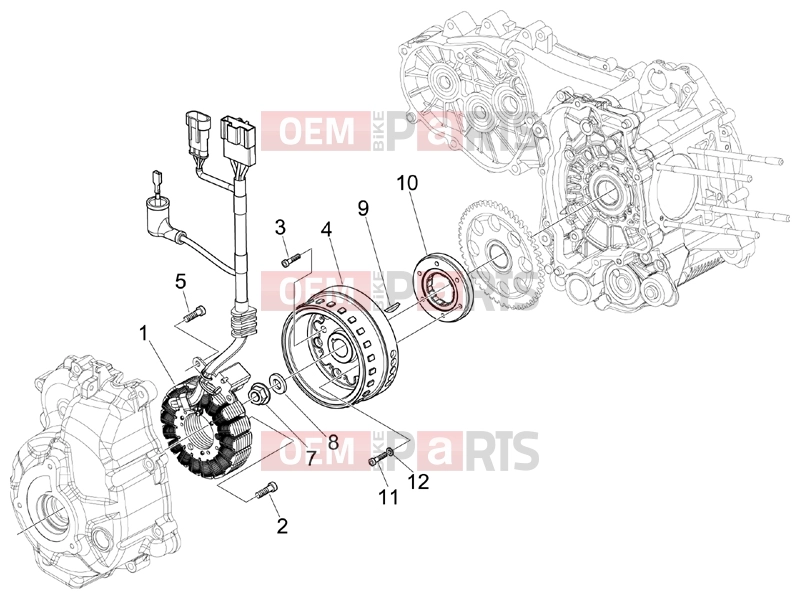 PIAGGIO X9 250 Evolution Engine » Flywheel magneto