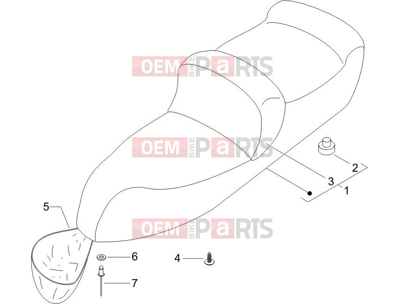 Frame - Plastic parts - Coachwork » Saddle/seats - Piaggio X9 250 Evolution 2006