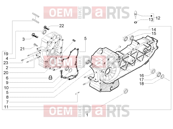 PIAGGIO Engine » Crankase