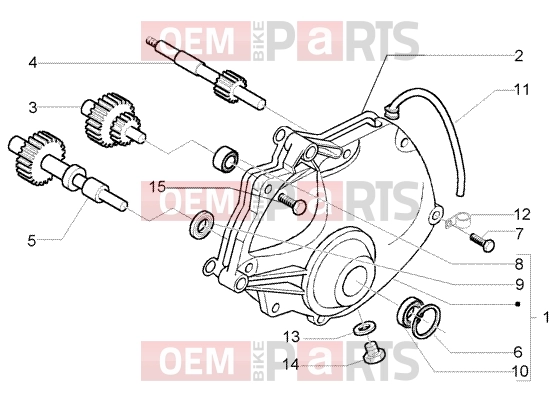Engine » Reduction Unit Cover - Piaggio X9 500 Evolution (USA)