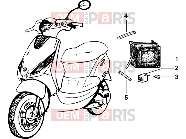 Electrical system » Electrical device - Piaggio Zip 50 4T