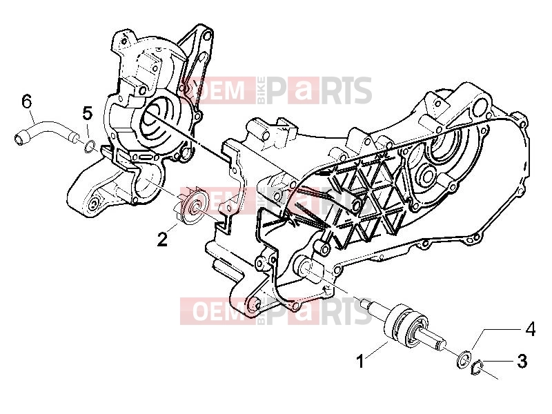 Engine » Cooler pump - Piaggio Zip 50 SP 2010