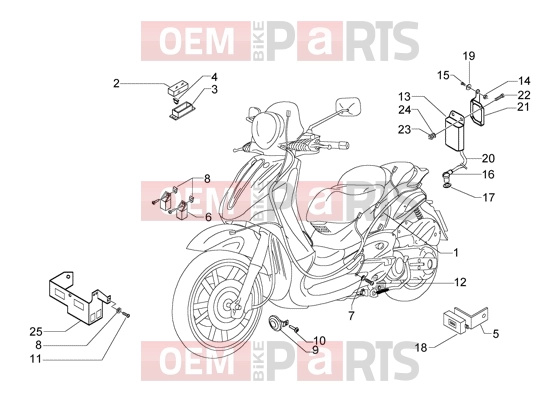 PIAGGIO Electrical system » Electrical devices