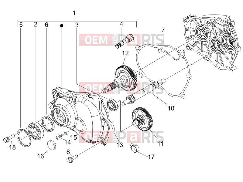 Engine » Reduction unit - Derbi Sonar 150 2009
