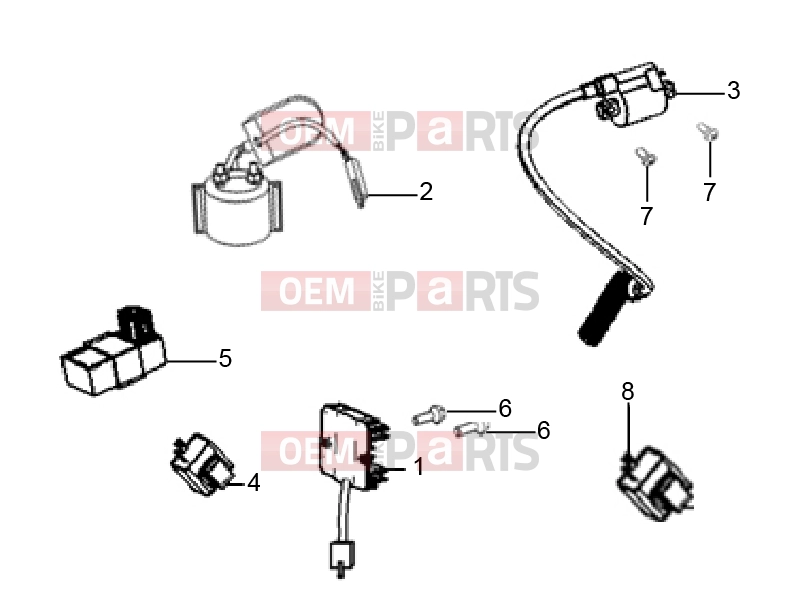 Frame » Electrical systems - Derbi STX 150 2015