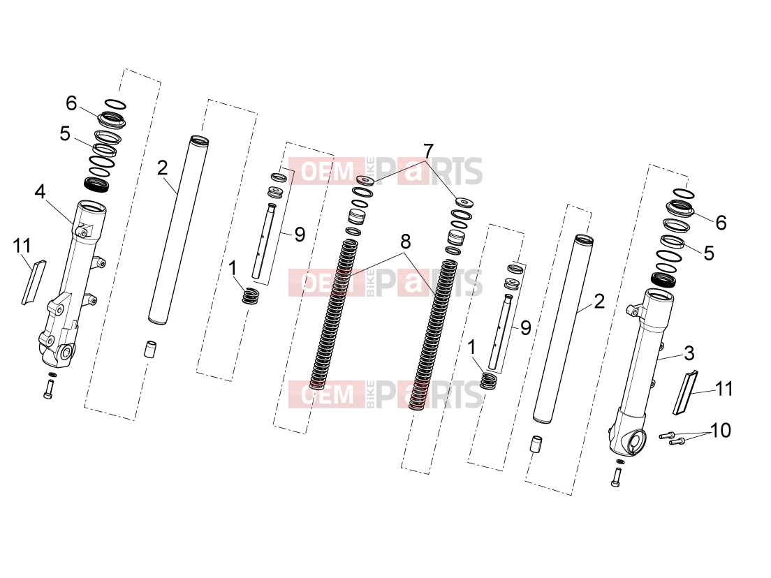 FRAME » Front fork - Derbi Variant Sport 50 2015