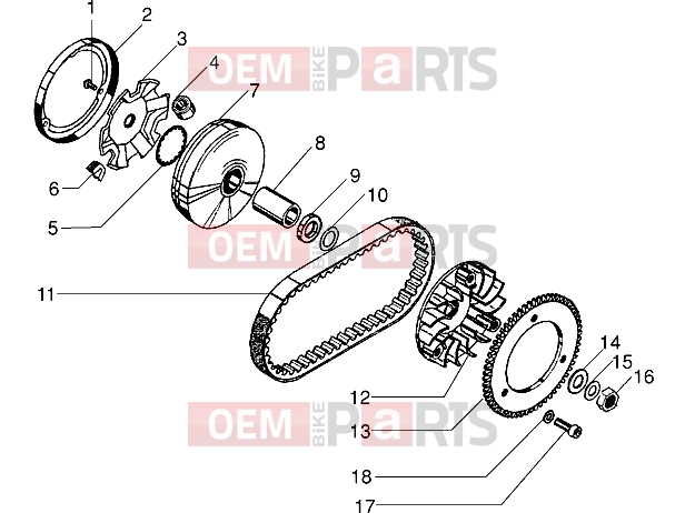 gilera Eaglet Engine » Clutch unit