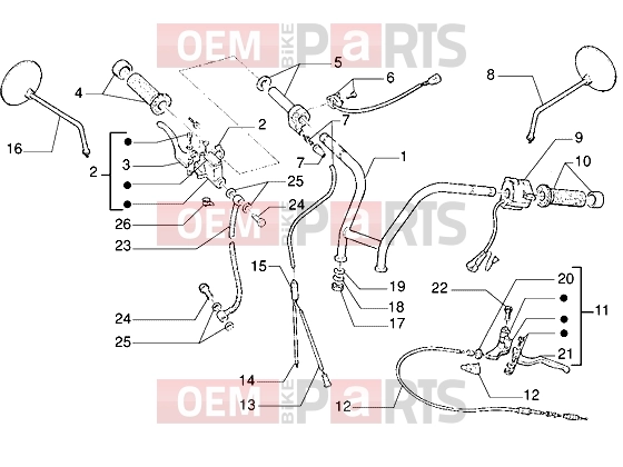 gilera Eaglet Handlebars » Handlebars