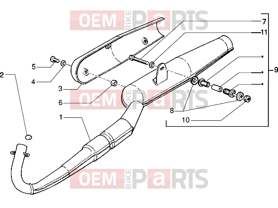 gilera Eaglet automatic Engine » Silencer