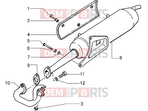 Engine » Silencer - Gilera Easy Moving