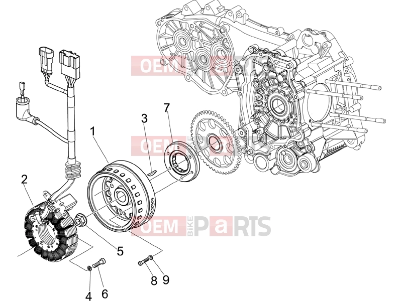 gilera 2011 Fuoco 500 Engine » Flywheel magneto