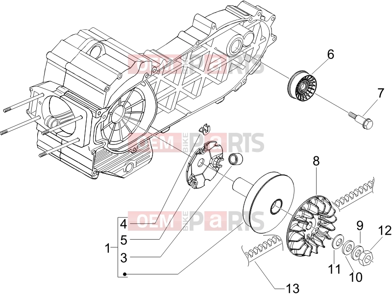 gilera 2012 Fuoco 500 Engine » Driving pulley