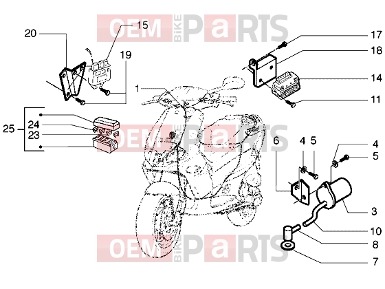 Electrical system » Electrical devices - Gilera Runner 180 VXR