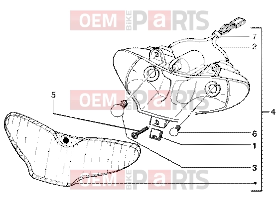 Electrical system » Optical unit - Gilera Runner 50 SP