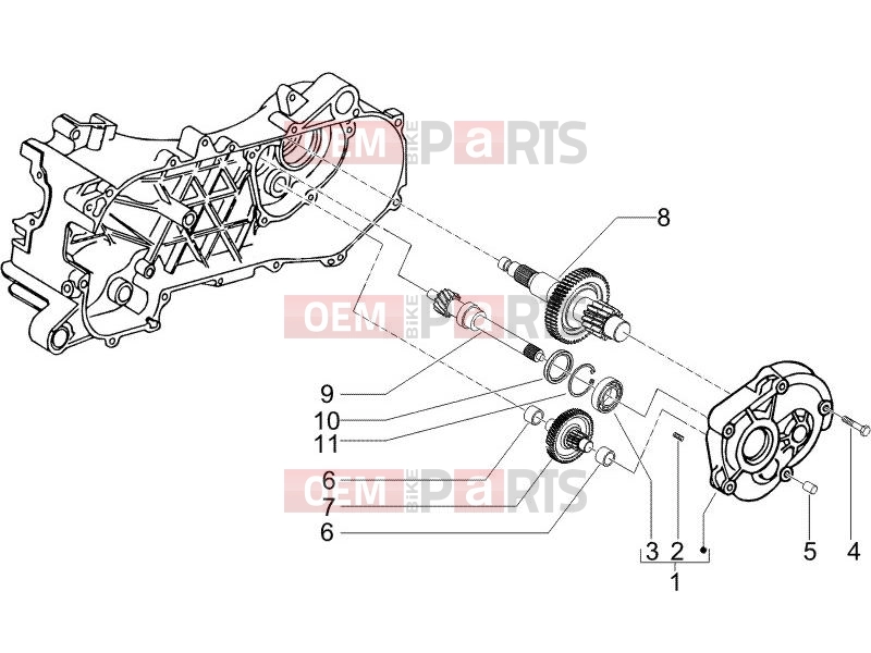 gilera 2014 Runner 50 SP Engine » Reduction unit