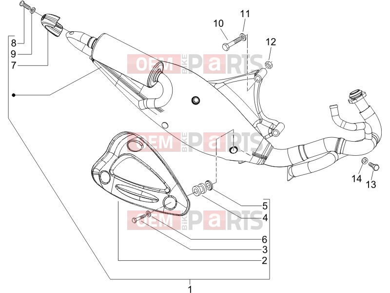 gilera 2019 Runner 50 SP Engine » Silencer