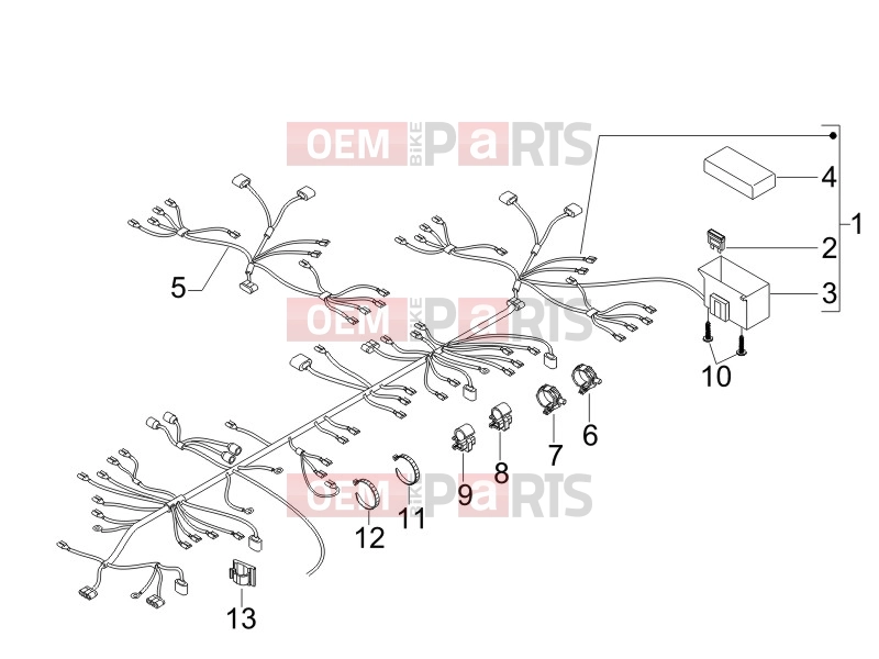 gilera 2011 Runner 125 ST 4T Electrical system » Main cable harness