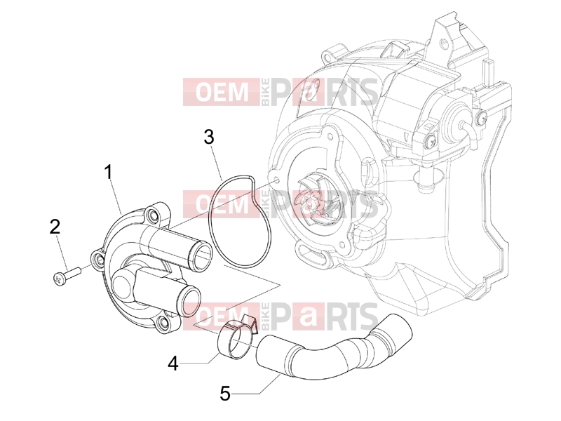 gilera 2012 Runner 200 ST 4T Engine » Cooler pump