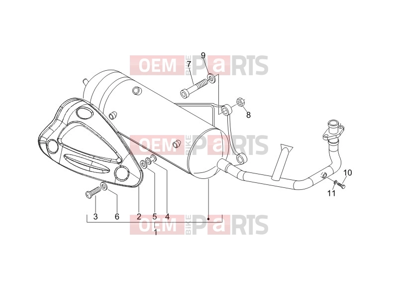 gilera 2008 Stalker 50 Engine » Silencer