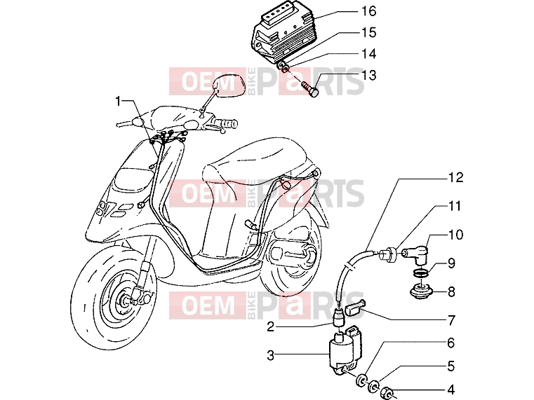 Electrical system » Electrical devices - Gilera Storm 50