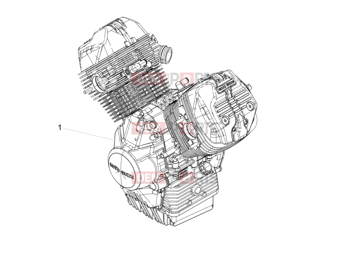 Engine » Engine-Completing part-Lever - Motoguzzi V9 Bobber 850 ABS 2016