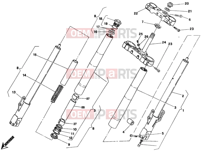 DUCATI 2007 Monster 400 FRONT FORK » FRONT SUSPENSION